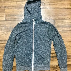 Black & Grey Zip Up Hoodie